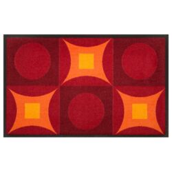 Designmatte Psychedelic rot