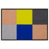 Designmatte Blau-Grün mit Quadraten
