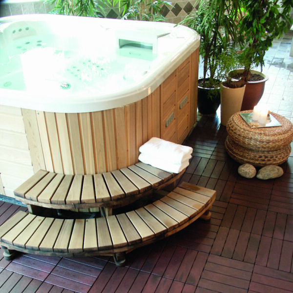 Klickfliesen-Woodlock-Whirlpool